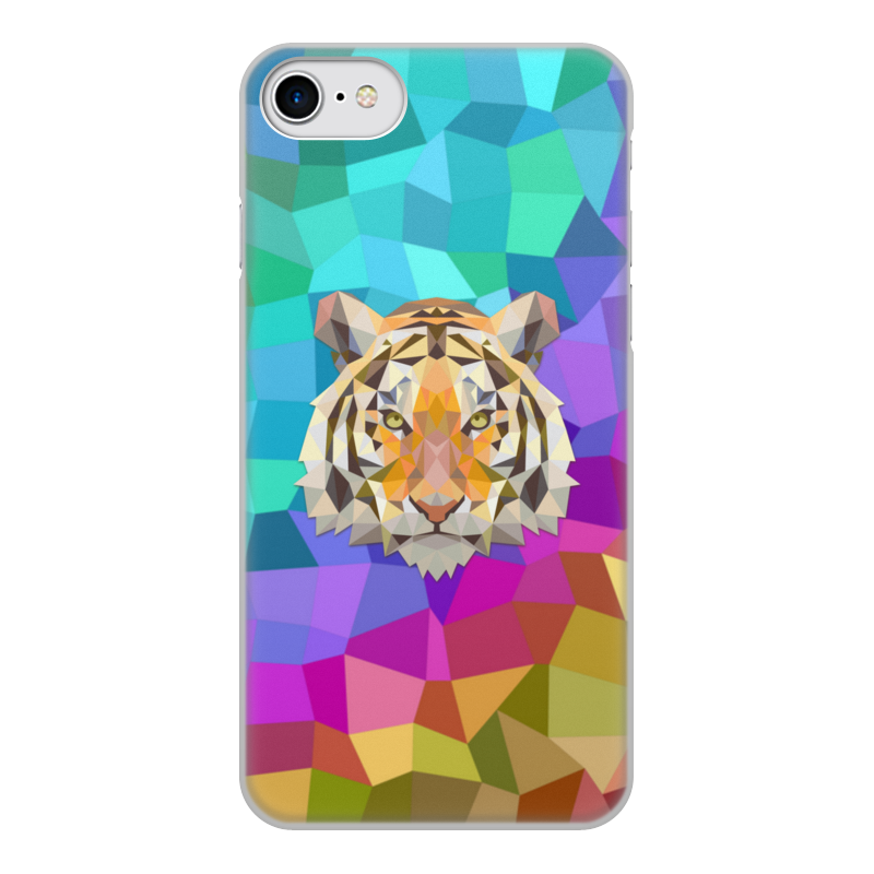 Printio Чехол для iPhone 8, объёмная печать Tiger