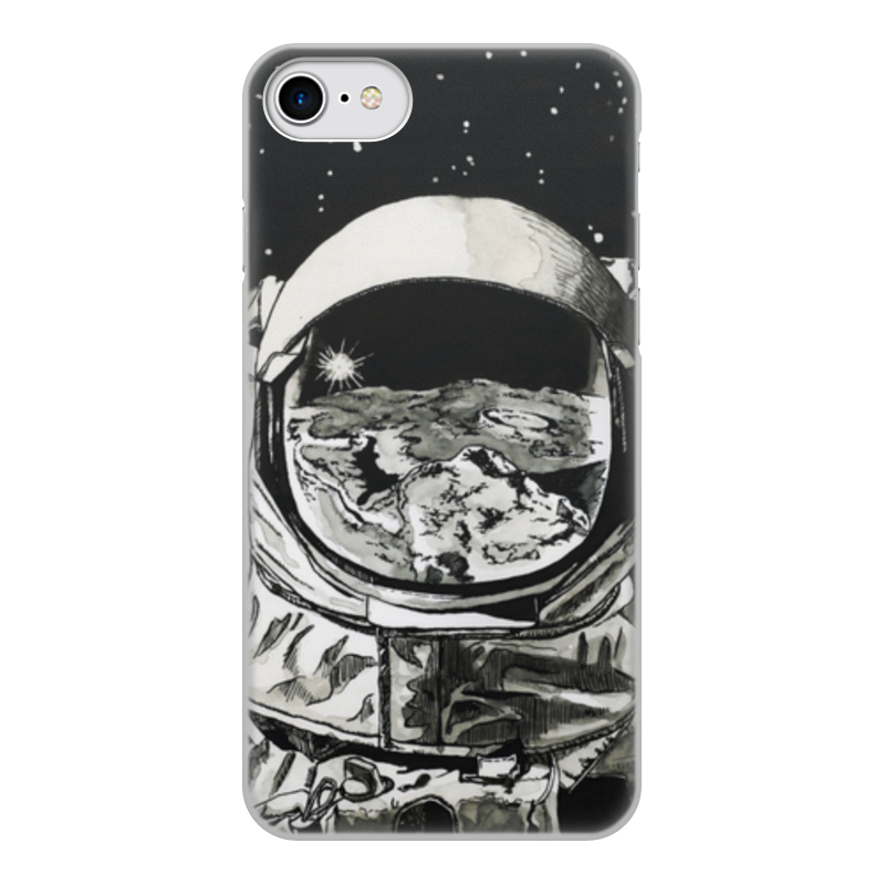 Printio Чехол для iPhone 8, объёмная печать Космонавт printio чехол для iphone 8 объёмная печать космонавт