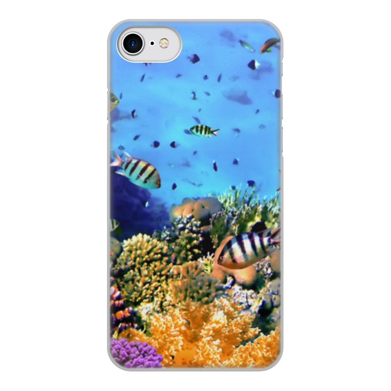 Printio Чехол для iPhone 8, объёмная печать Морской риф printio чехол для iphone 8 plus объёмная печать морской риф