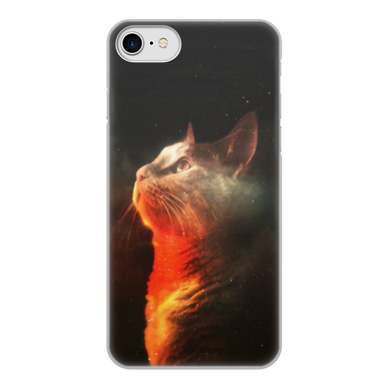 Printio Чехол для iPhone 8, объёмная печать Кошка printio чехол для iphone 8 объёмная печать кошка рэгдолл