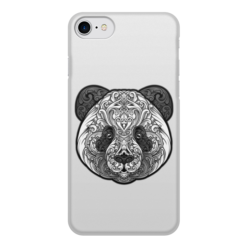 Printio Чехол для iPhone 8, объёмная печать Узорная панда printio чехол для iphone 8 plus объёмная печать узорная панда