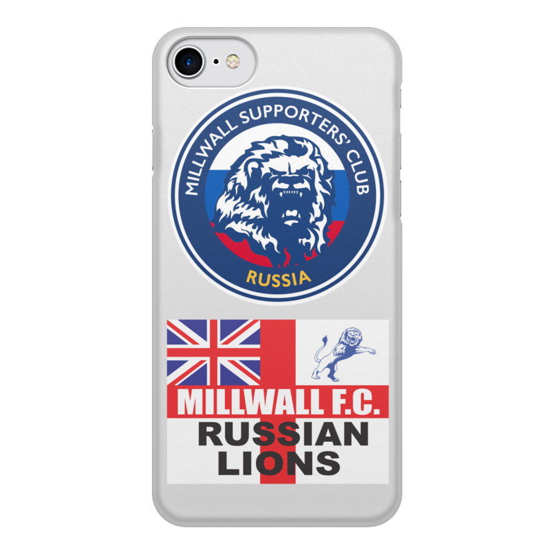 Printio Чехол для iPhone 8, объёмная печать Millwall msc russia phone cover printio обложка для паспорта millwall russian lions passport