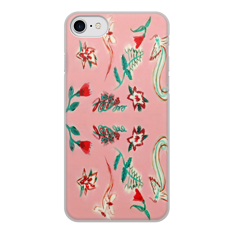 Printio Чехол для iPhone 8, объёмная печать Цветочная сказка чехол mypads змея в розовых цветах женский для iphone 14 6 1 задняя панель накладка бампер