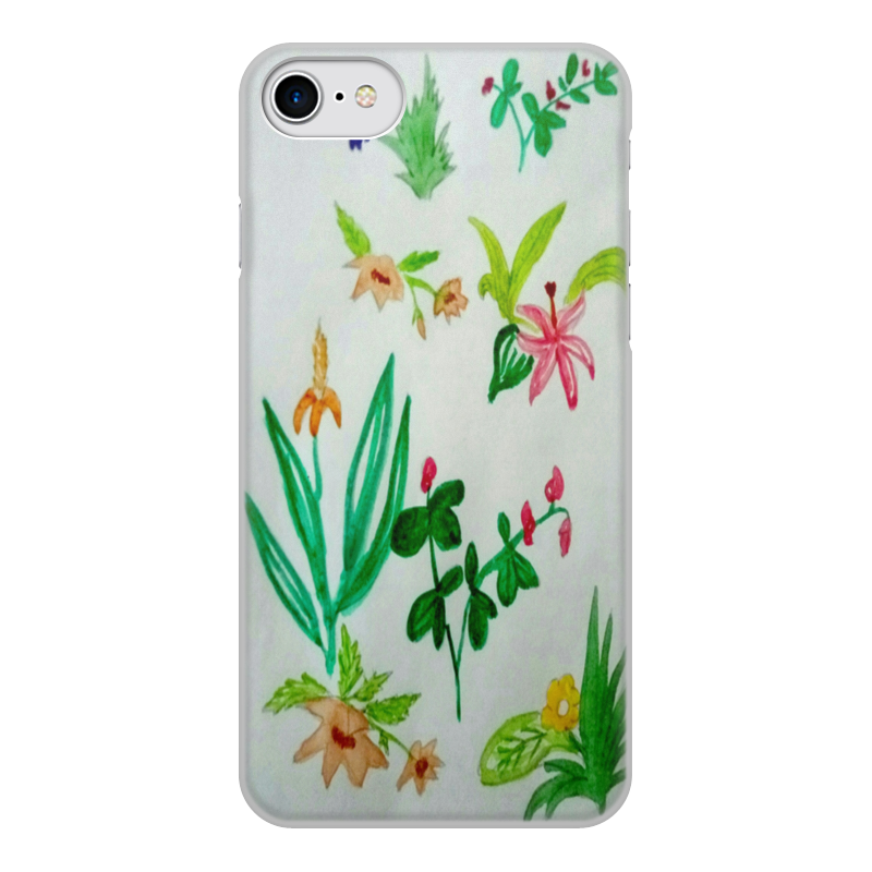 Printio Чехол для iPhone 8, объёмная печать Ботаника силиконовый чехол дикие полевые цветы на lg k9 k8 2018 лджи к9 к8 2018