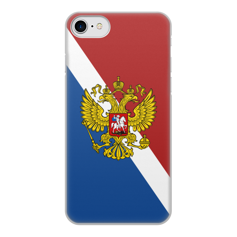 Printio Чехол для iPhone 8, объёмная печать Флаг россии printio чехол для iphone 6 объёмная печать флаг россии