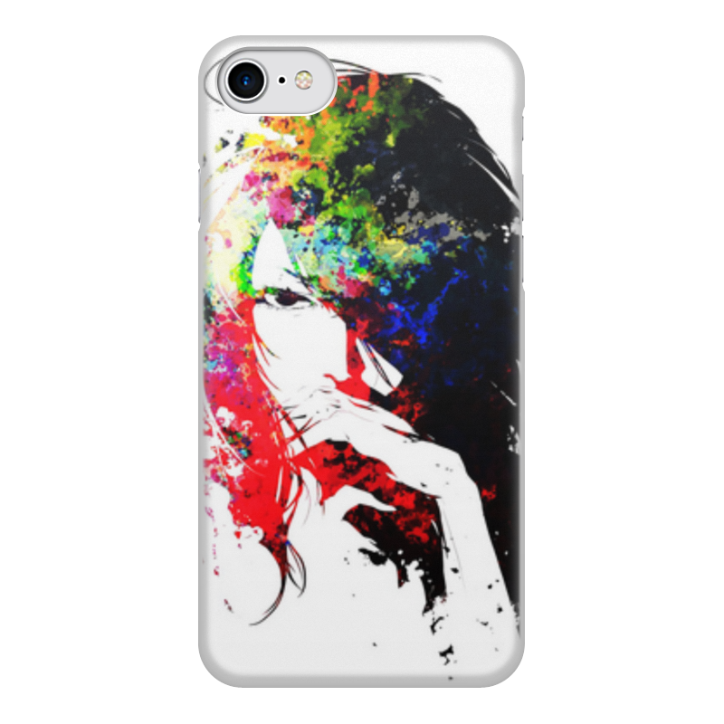 Printio Чехол для iPhone 8, объёмная печать Девушка цена и фото