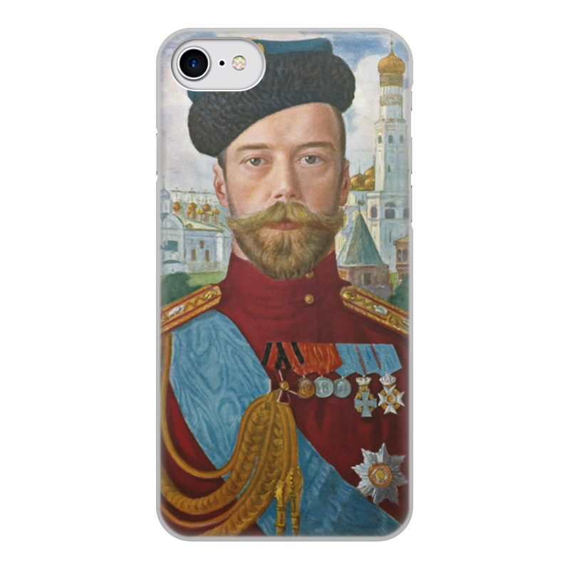 цена Printio Чехол для iPhone 8, объёмная печать Царь николай ii (борис кустодиев)