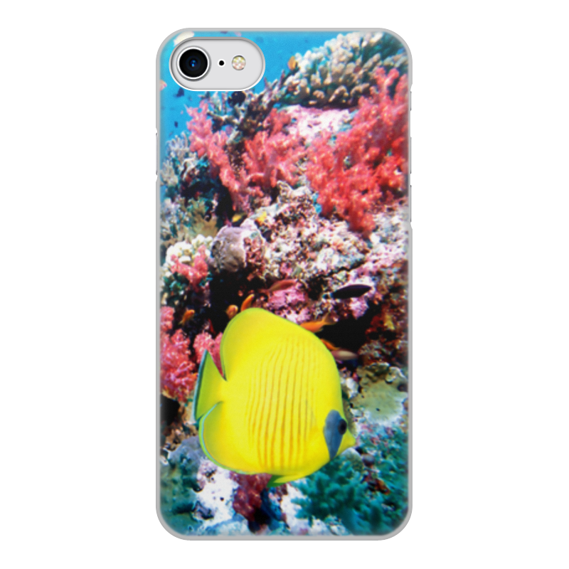 Printio Чехол для iPhone 8, объёмная печать морской риф