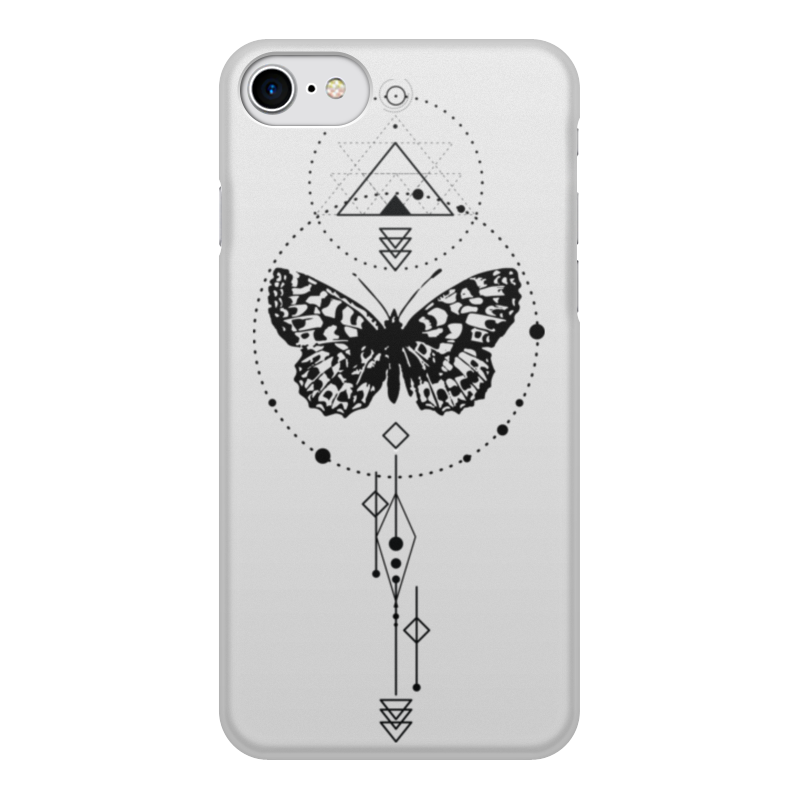 Printio Чехол для iPhone 8, объёмная печать Чехол butterfly abstract geometry