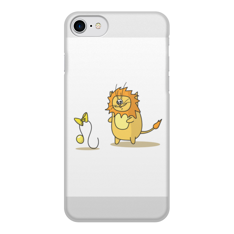 Printio Чехол для iPhone 8, объёмная печать Кот лев. подарок для льва