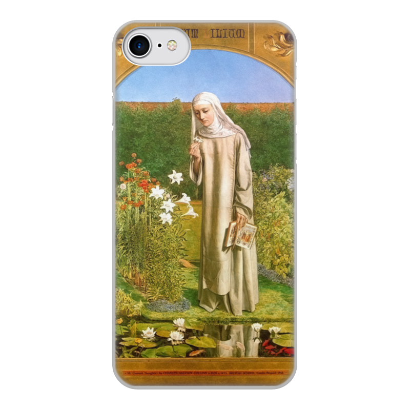 Printio Чехол для iPhone 8, объёмная печать Мысли монахини (чарльз олстон коллинз)