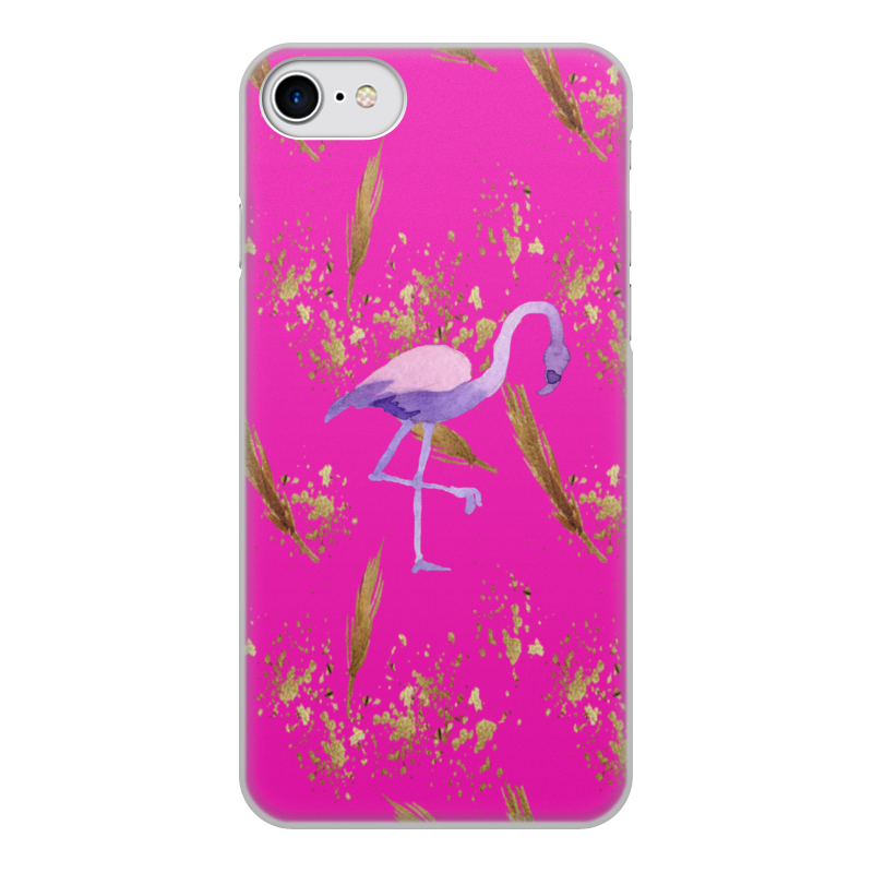 Printio Чехол для iPhone 8, объёмная печать Фламинго printio чехол для iphone 8 объёмная печать фламинго