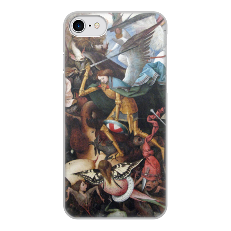 Printio Чехол для iPhone 8, объёмная печать Падение мятежных ангелов (питер брейгель) printio чехол для iphone 7 plus объёмная печать архангел михаил картина брейгеля
