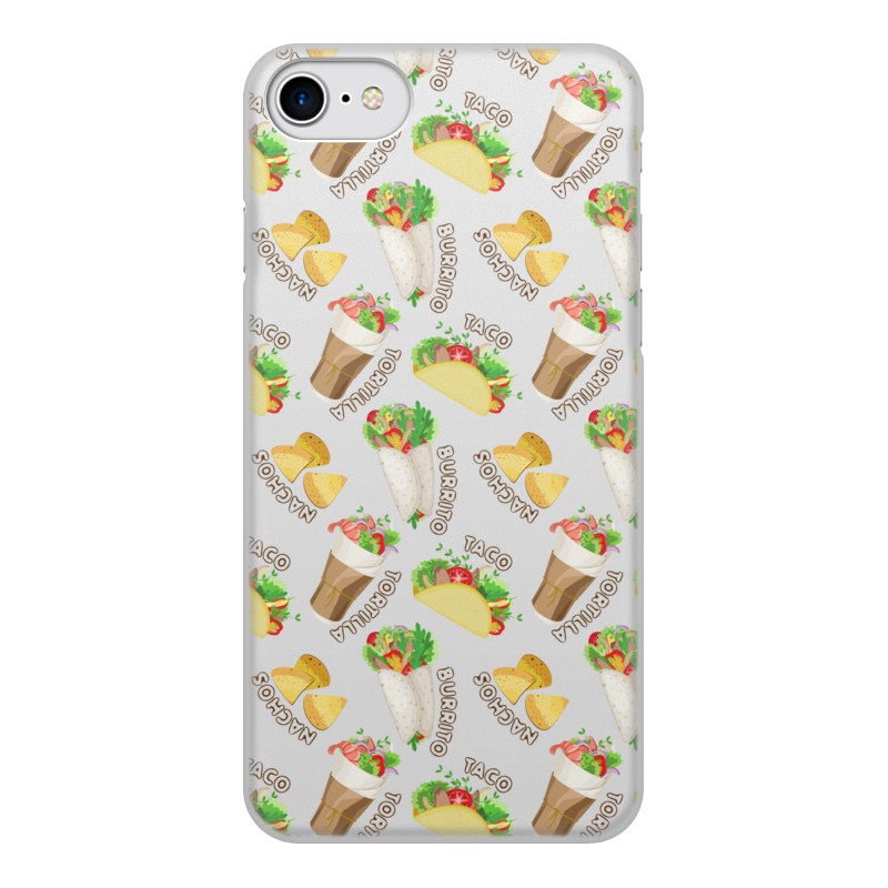Printio Чехол для iPhone 8, объёмная печать Мексиканская еда printio чехол для iphone 6 объёмная печать мексиканская еда