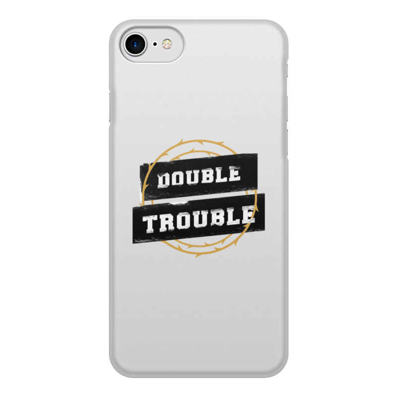 Printio Чехол для iPhone 8, объёмная печать Double trouble