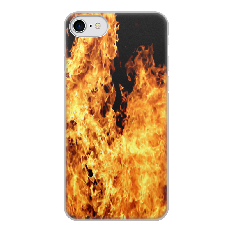 Printio Чехол для iPhone 8, объёмная печать Огонь