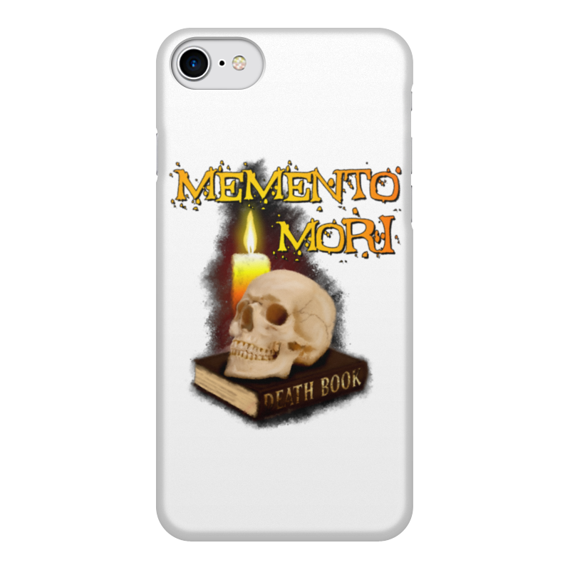 Printio Чехол для iPhone 8, объёмная печать Memento mori. помни о смерти.