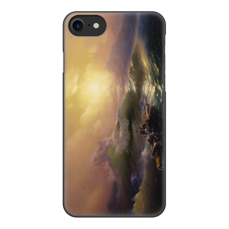 Printio Чехол для iPhone 8, объёмная печать Девятый вал (картина айвазовского) printio чехол для iphone 7 plus объёмная печать христос во время шторма на море галилейском