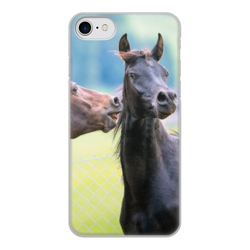 Printio Чехол для iPhone 8, объёмная печать Лошади printio чехол для iphone 7 объёмная печать лошади