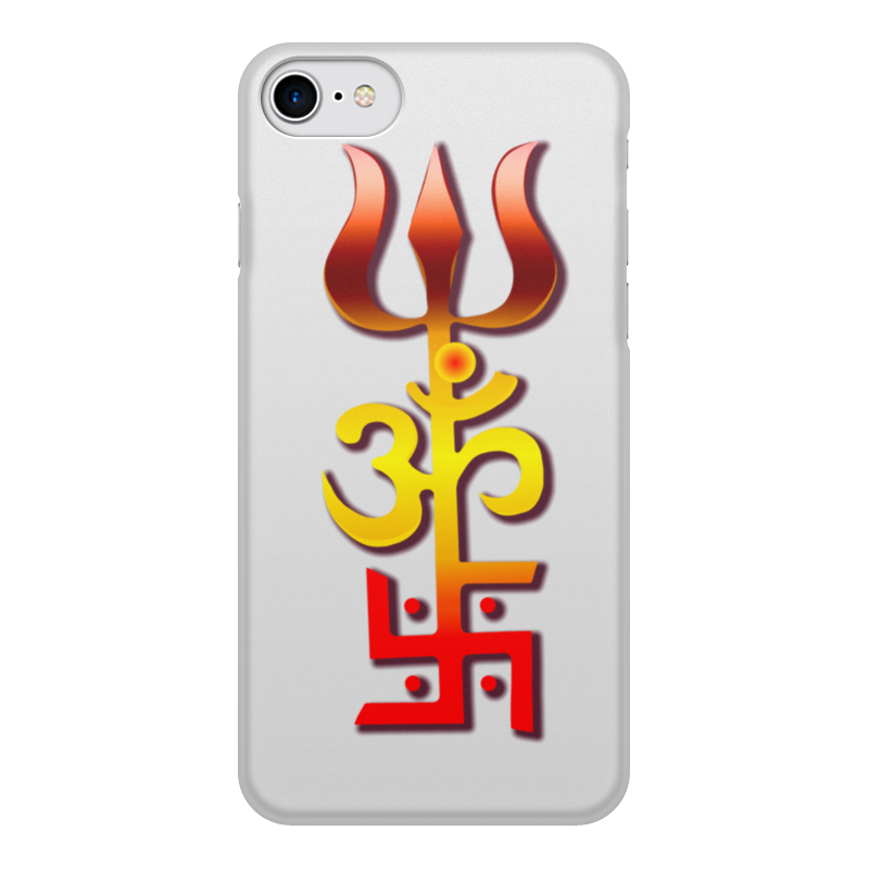 Printio Чехол для iPhone 8, объёмная печать Индийский оберег printio чехол для iphone 6 объёмная печать индийский символ счастья