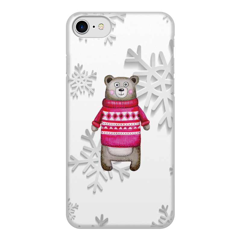 Printio Чехол для iPhone 8, объёмная печать Медведь