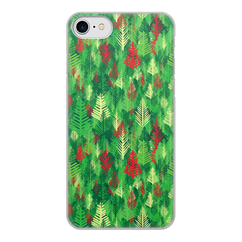 Printio Чехол для iPhone 8, объёмная печать Яркий абстрактный лес