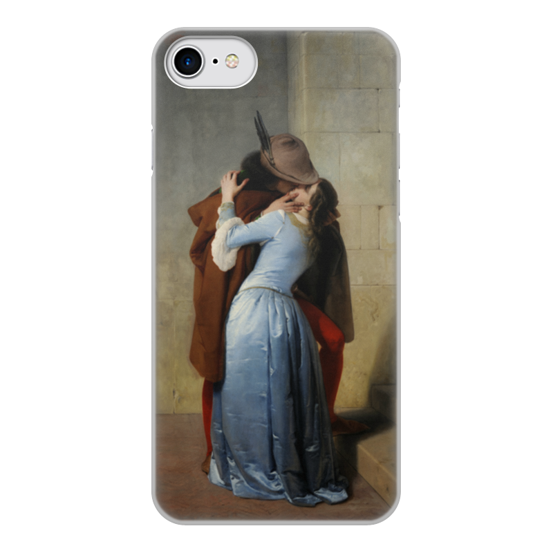 Printio Чехол для iPhone 8, объёмная печать Поцелуй (франческо айец)