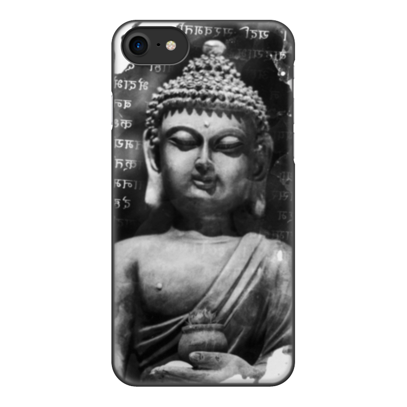 Printio Чехол для iPhone 8, объёмная печать Будда (письмена) printio чехол для iphone 7 объёмная печать будда