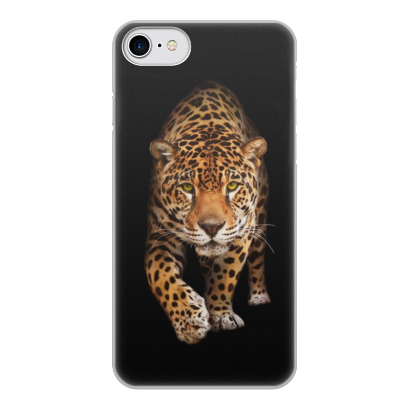 Printio Чехол для iPhone 8, объёмная печать Леопард. живая природа