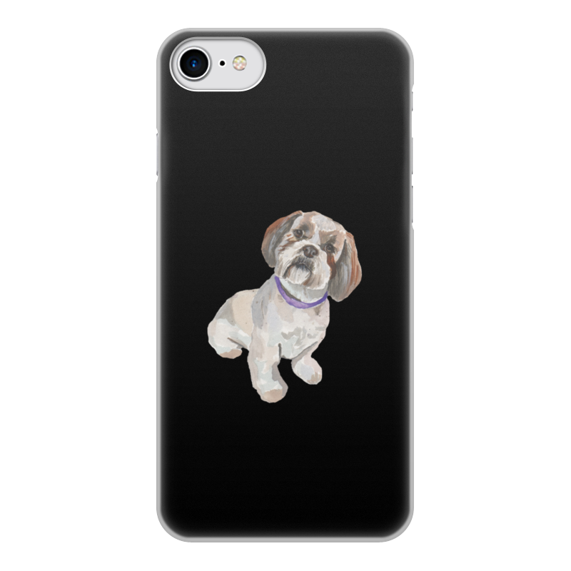 Printio Чехол для iPhone 8, объёмная печать собачка