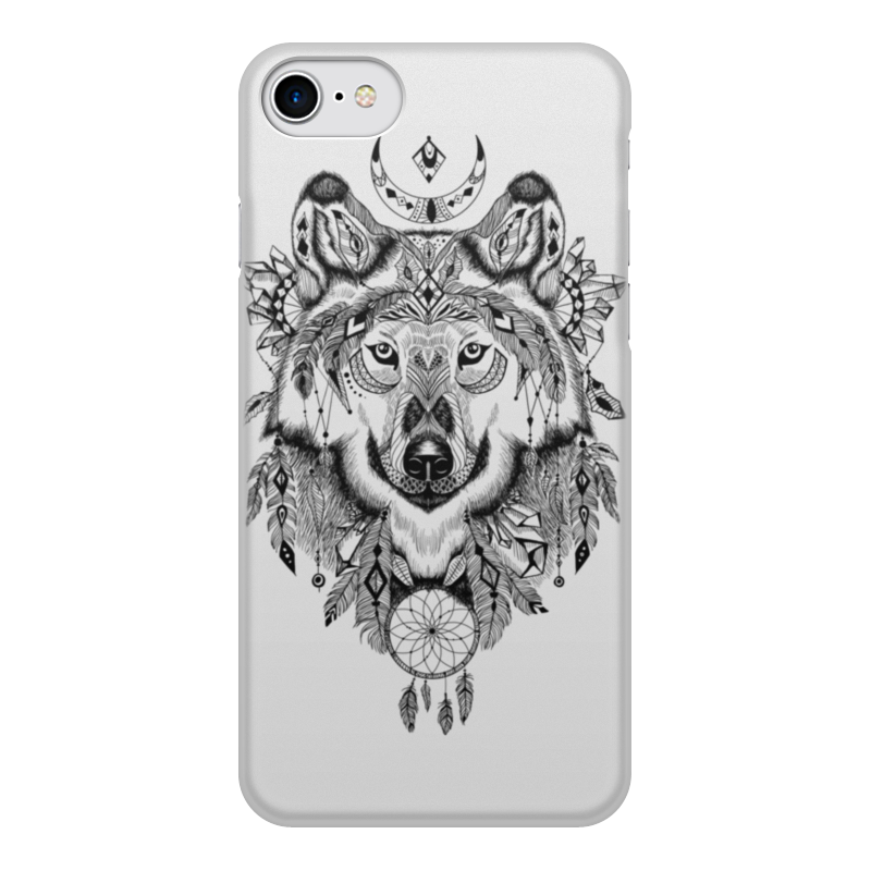 Printio Чехол для iPhone 8, объёмная печать Тотем. волк