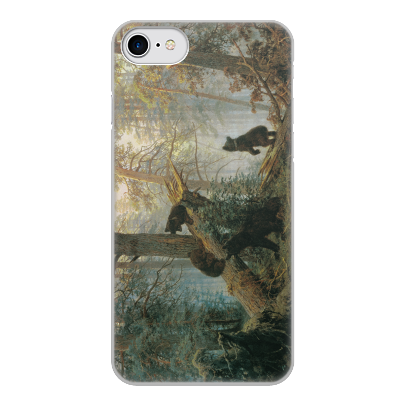 Printio Чехол для iPhone 8, объёмная печать Утро в сосновом лесу (иван шишкин)