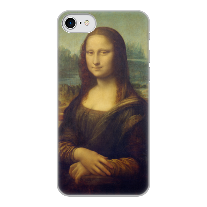 Printio Чехол для iPhone 8, объёмная печать Мона лиза printio чехол для iphone 6 plus объёмная печать мона лиза в маске