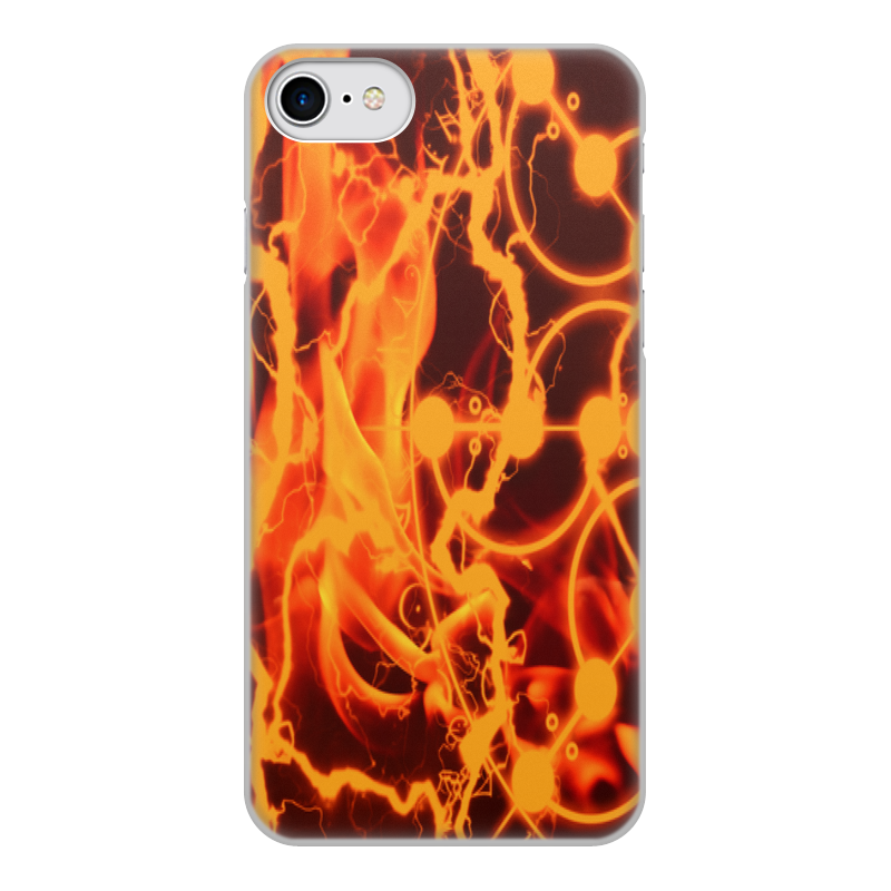 Printio Чехол для iPhone 8, объёмная печать Огонь