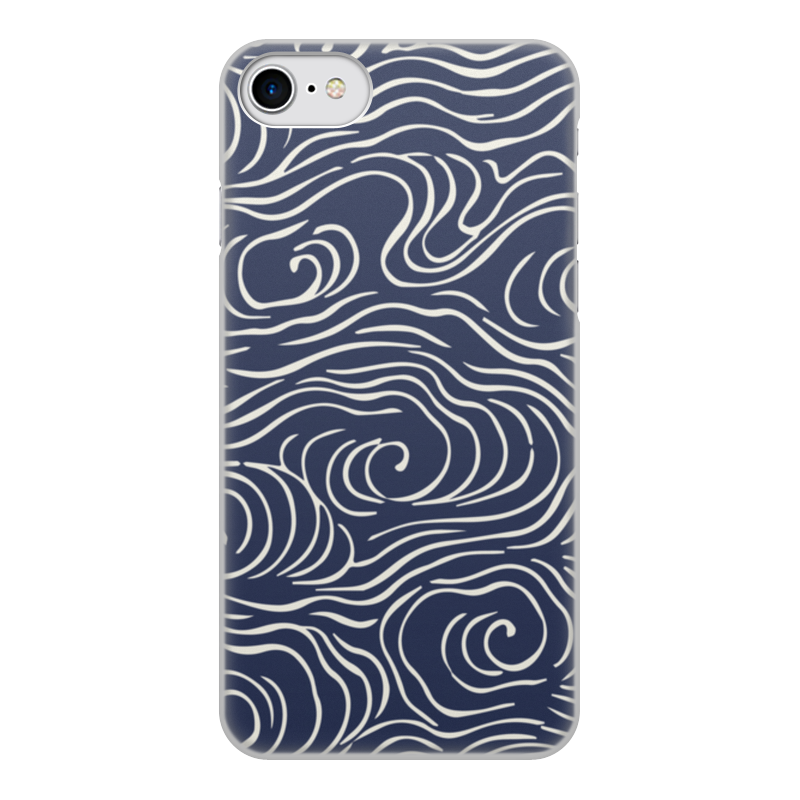 Printio Чехол для iPhone 8, объёмная печать Волны printio чехол для iphone 8 объёмная печать кит и волны