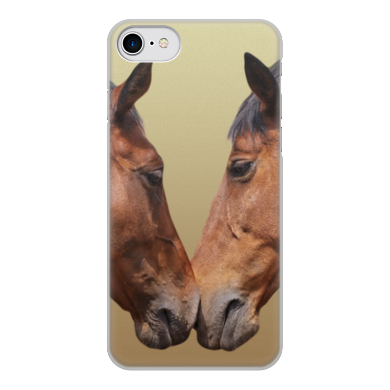 Printio Чехол для iPhone 8, объёмная печать Лошади printio чехол для iphone 8 объёмная печать животные фэнтези лошади