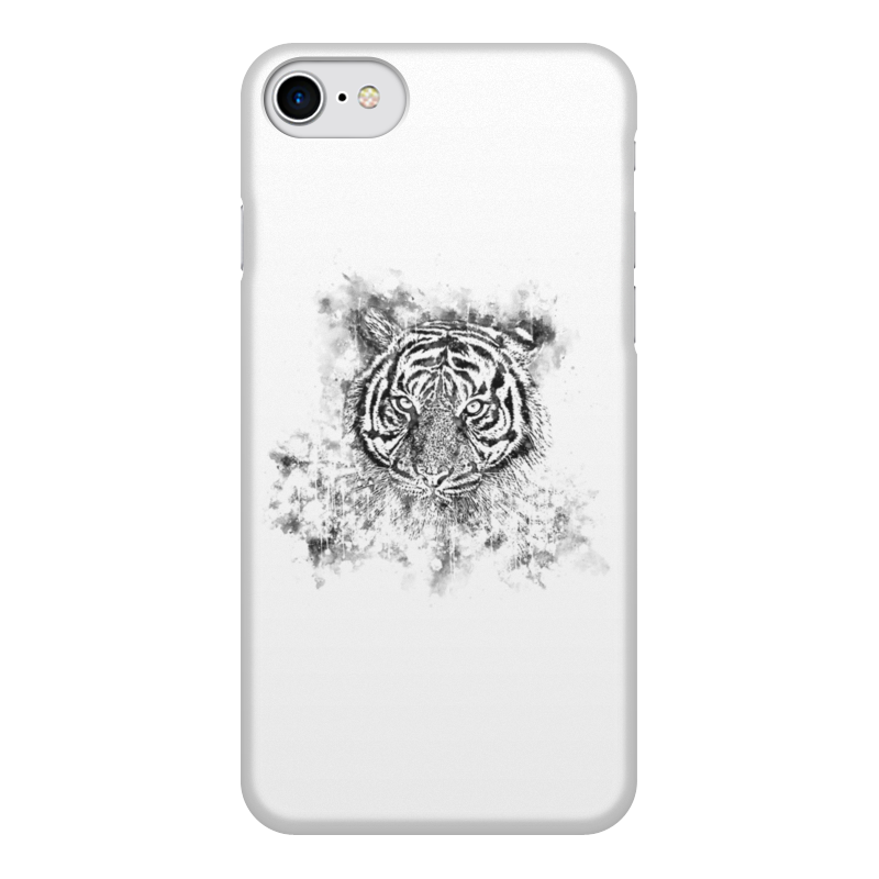 Printio Чехол для iPhone 8, объёмная печать Белый тигр printio чехол для iphone 11 объёмная печать год тигра