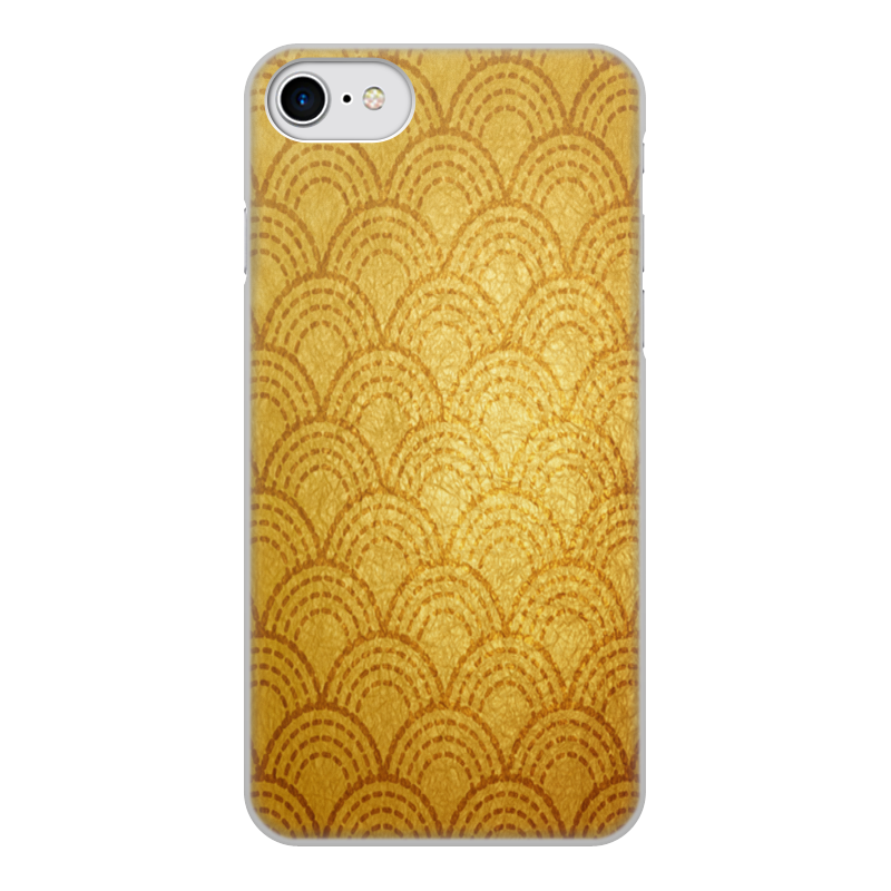 Printio Чехол для iPhone 8, объёмная печать золотой узор