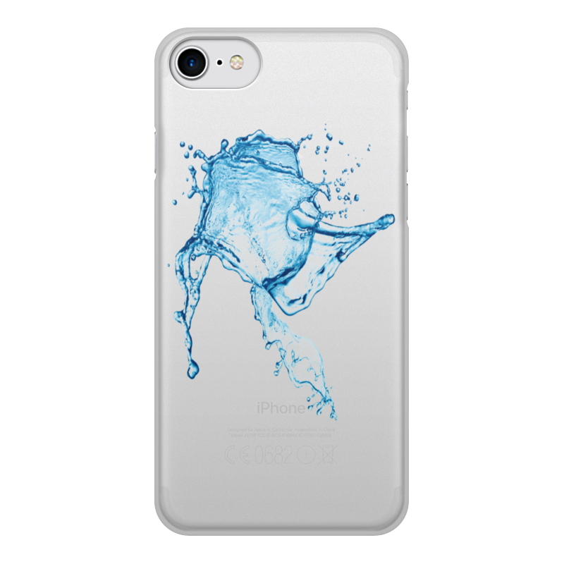 Printio Чехол для iPhone 8, объёмная печать Капля силиконовый матовый полупрозрачный чехол для huawei p smart 2021 белый