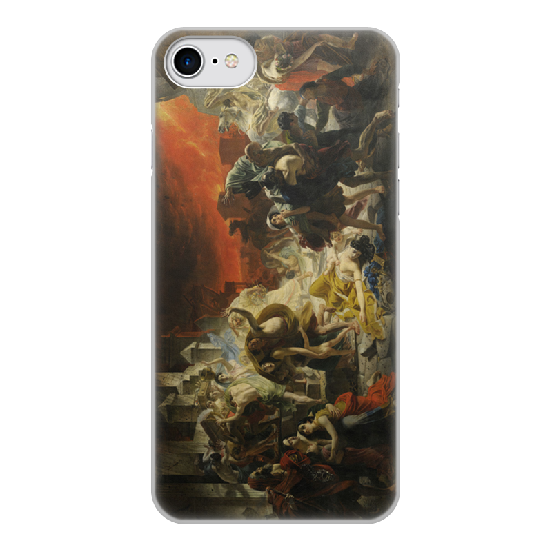 цена Printio Чехол для iPhone 8, объёмная печать Последний день помпеи (картина брюллова)