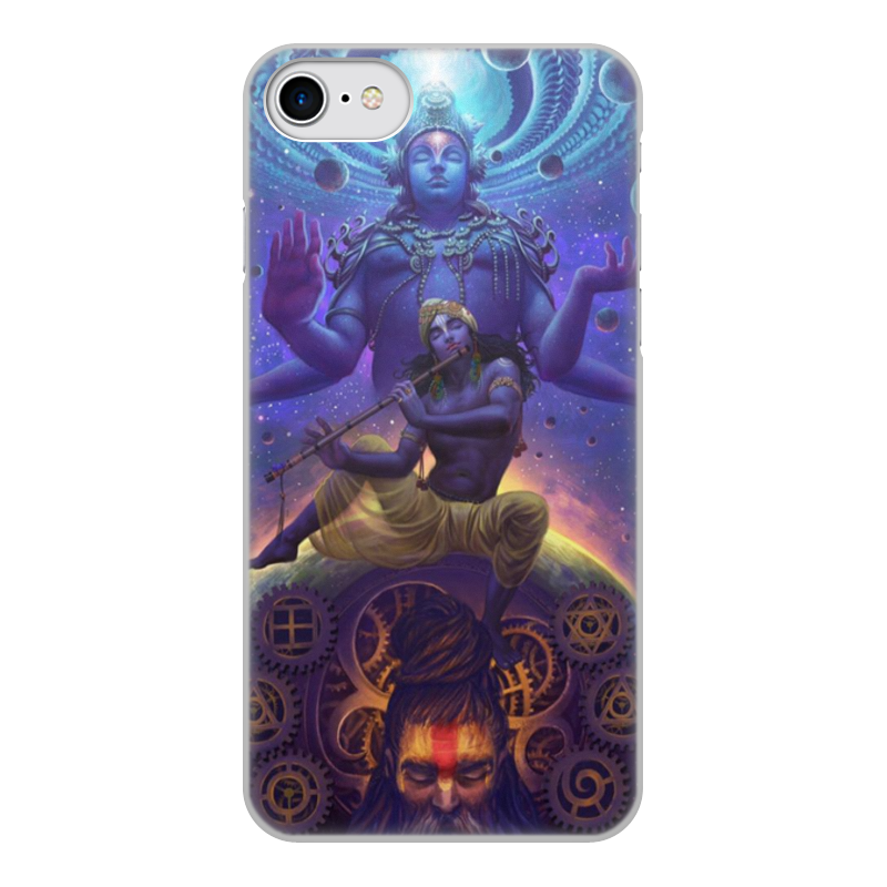 цена Printio Чехол для iPhone 8, объёмная печать Krishna
