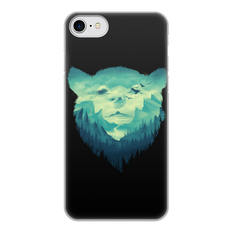 Printio Чехол для iPhone 8, объёмная печать Медвежий край