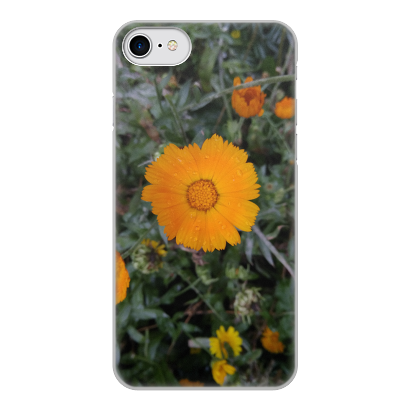 Printio Чехол для iPhone 8, объёмная печать Летние цветы printio чехол для iphone 6 объёмная печать чехол летние цветы