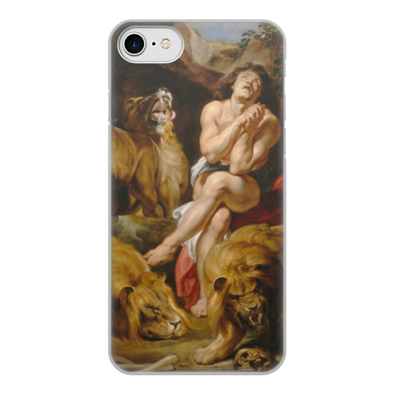 Printio Чехол для iPhone 8, объёмная печать Даниил в яме со львами (картина рубенса) милюгина елена национальная галерея искусств вашингтон