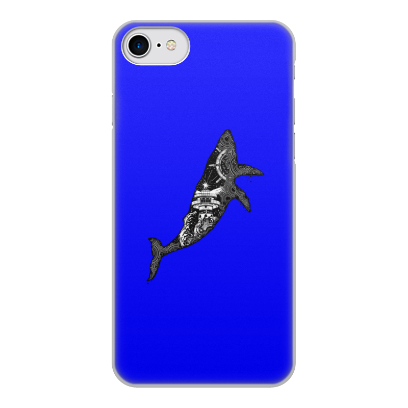 Printio Чехол для iPhone 8, объёмная печать Кит и море