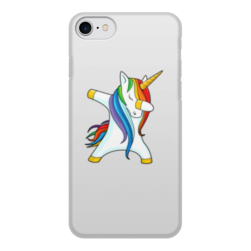 Printio Чехол для iPhone 8, объёмная печать Dab unicorn