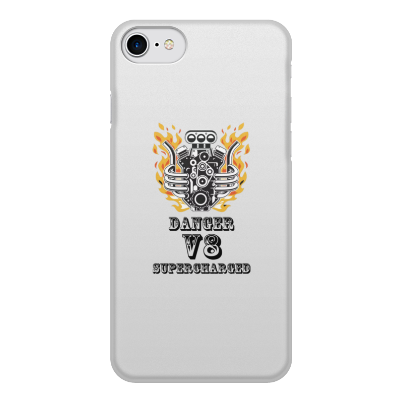 printio часы круглые из пластика danger v8 superсharged Printio Чехол для iPhone 8, объёмная печать Danger v8 superсharged