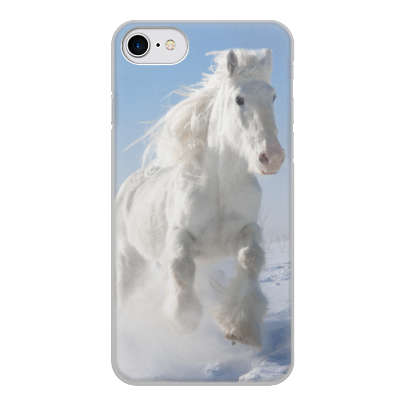 Printio Чехол для iPhone 8, объёмная печать Лошадь printio чехол для iphone 8 plus объёмная печать лошадь