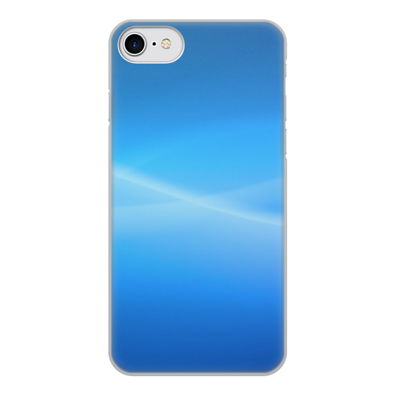 Printio Чехол для iPhone 8, объёмная печать Синий фон printio чехол для iphone 8 объёмная печать зеленый фон