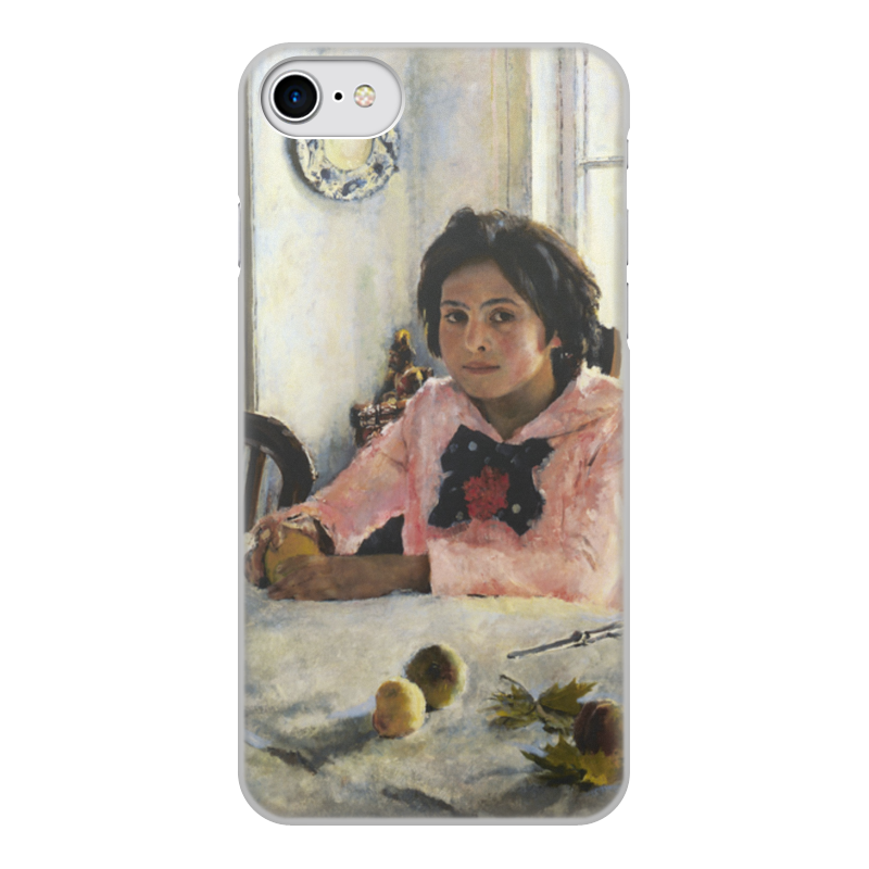 Printio Чехол для iPhone 8, объёмная печать Девочка с персиками (валентин серов) printio тетрадь на скрепке девочка с персиками валентин серов